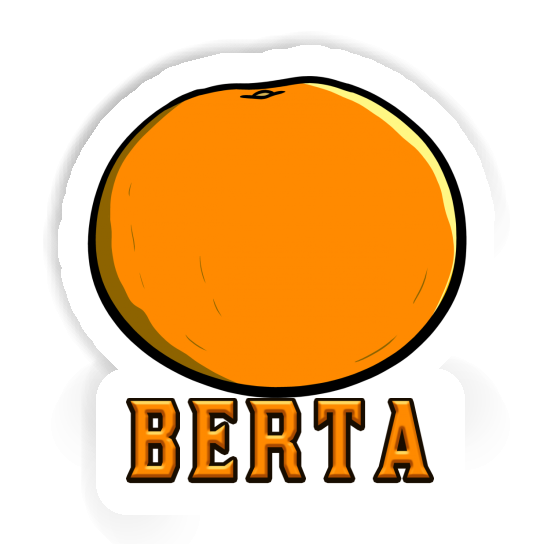 Berta Sticker Orange Laptop Image