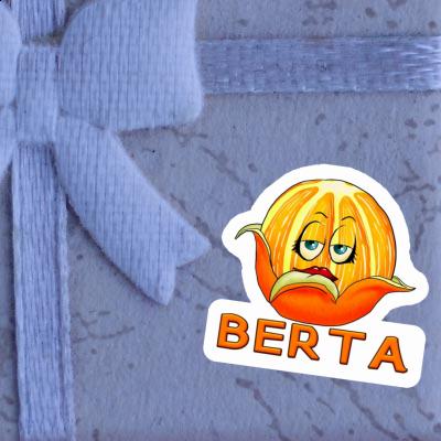 Sticker Orange Berta Notebook Image