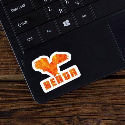 Sticker Eule Berta Laptop Image