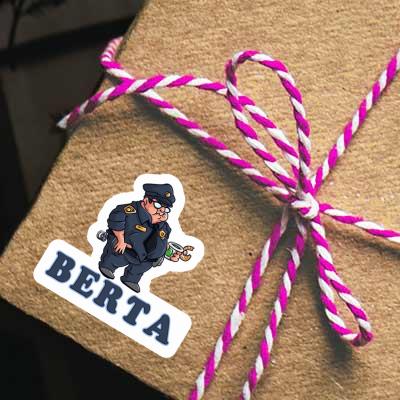 Sticker Police Officer Berta Laptop Image