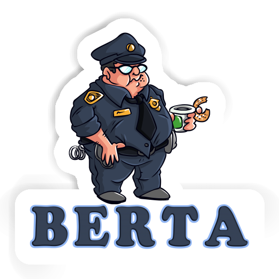 Sticker Police Officer Berta Image