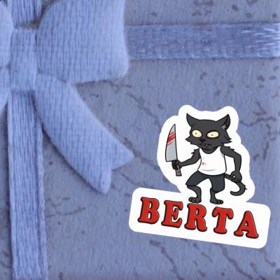 Psycho-Katze Sticker Berta Image