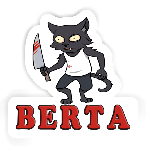 Psycho Cat Sticker Berta Gift package Image