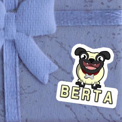 Berta Sticker Pug Notebook Image