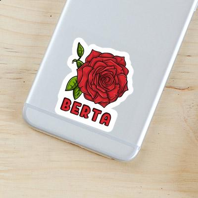 Sticker Berta Rose blossom Notebook Image