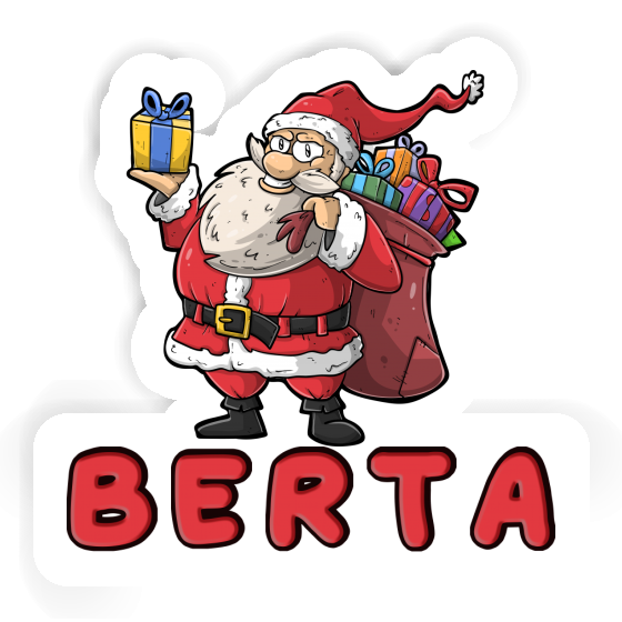 Santa Sticker Berta Laptop Image