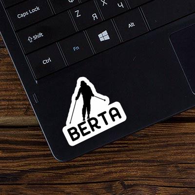 Sticker Berta Skifahrerin Notebook Image