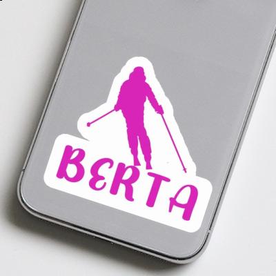 Berta Sticker Skifahrerin Notebook Image