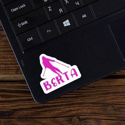 Berta Sticker Skifahrerin Laptop Image