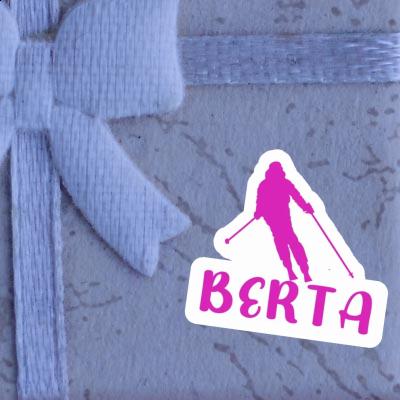 Sticker Skier Berta Notebook Image