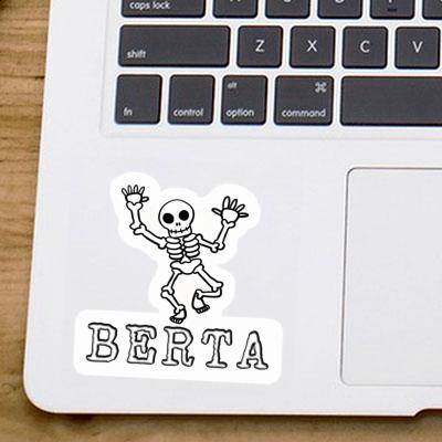 Sticker Berta Skeleton Notebook Image