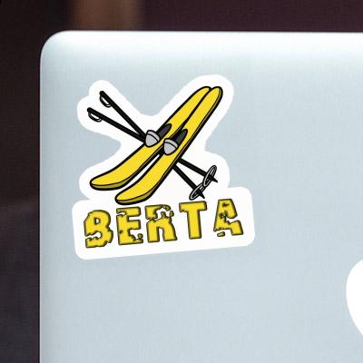 Ski Sticker Berta Laptop Image