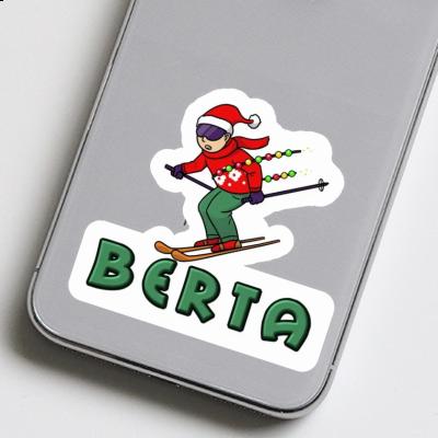 Christmas Skier Sticker Berta Gift package Image