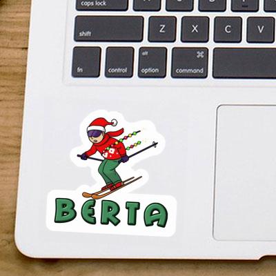 Christmas Skier Sticker Berta Gift package Image