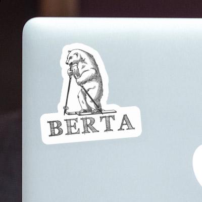 Berta Sticker Skifahrer Laptop Image