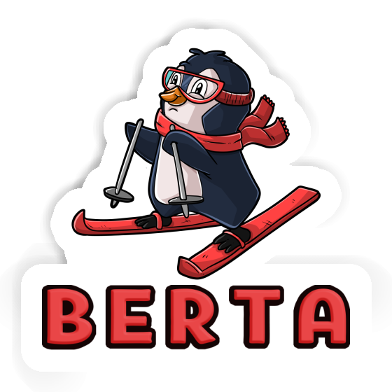 Sticker Skier Berta Laptop Image