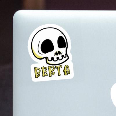 Sticker Berta Skull Laptop Image