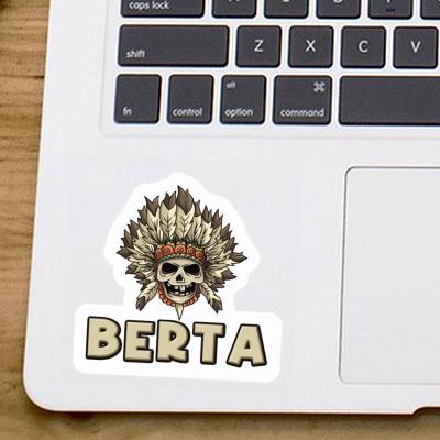 Berta Aufkleber Totenkopf Laptop Image