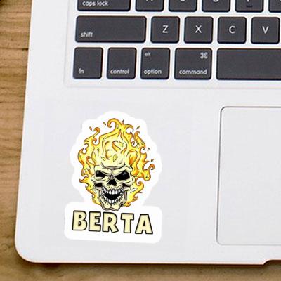 Skull Sticker Berta Laptop Image