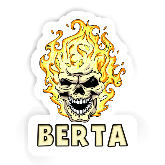 Skull Sticker Berta Notebook Image