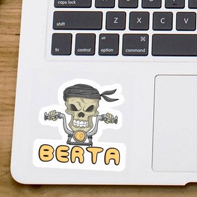 Motorbike Rider Sticker Berta Notebook Image