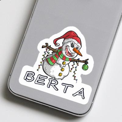 Berta Aufkleber Schneemann Gift package Image