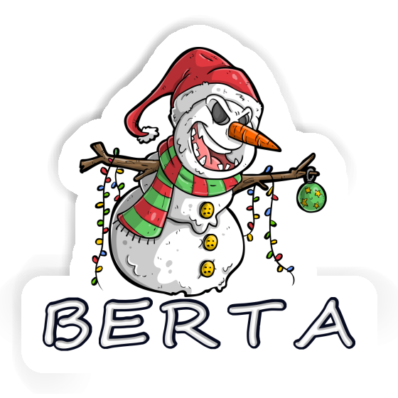 Sticker Bad Snowman Berta Laptop Image