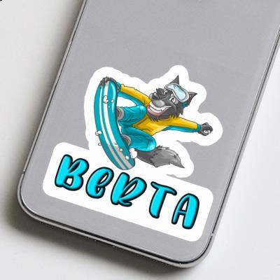 Sticker Snowboarder Berta Gift package Image