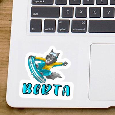 Berta Sticker Snowboarder Image