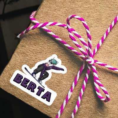 Snowboarder Sticker Berta Laptop Image