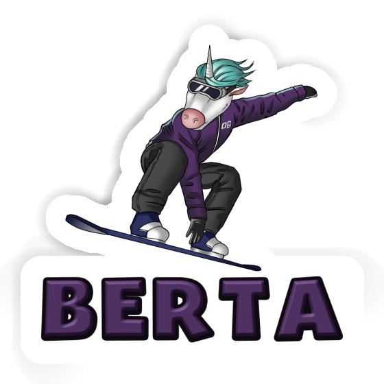 Snowboarder Sticker Berta Gift package Image