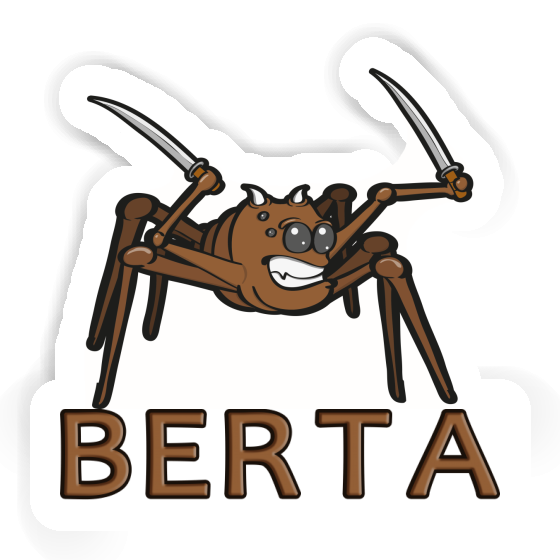 Fighting Spider Sticker Berta Laptop Image