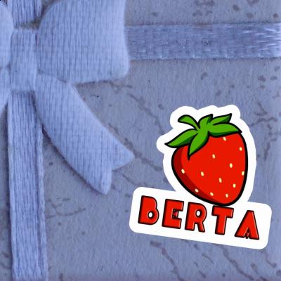 Sticker Berta Erdbeere Notebook Image