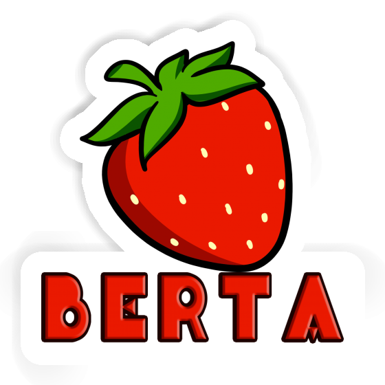 Sticker Berta Erdbeere Laptop Image