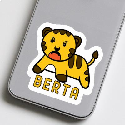 Sticker Baby Tiger Berta Notebook Image