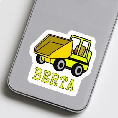 Sticker Front Tipper Berta Laptop Image