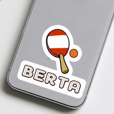 Berta Sticker Table Tennis Paddle Notebook Image