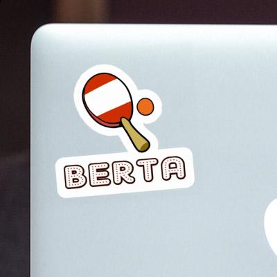 Berta Sticker Table Tennis Paddle Image