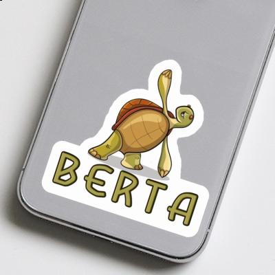 Berta Sticker Yoga Turtle Laptop Image