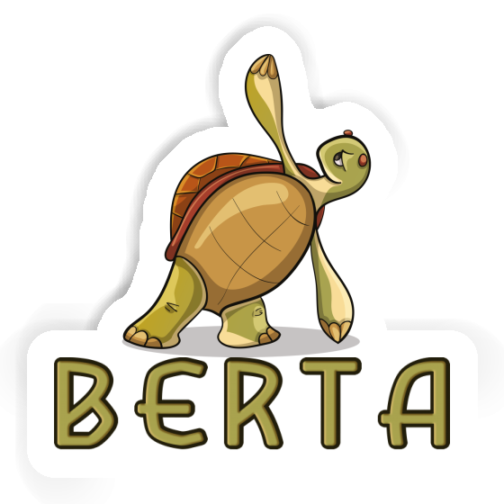 Berta Sticker Yoga Turtle Notebook Image