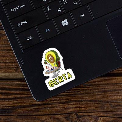 Berta Sticker Avocado Notebook Image