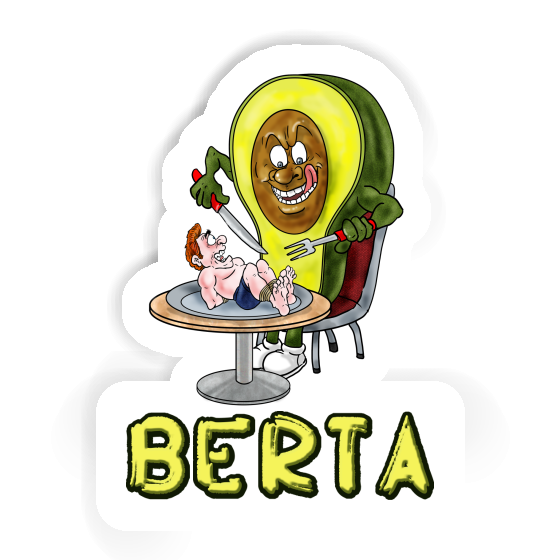 Berta Sticker Avocado Laptop Image