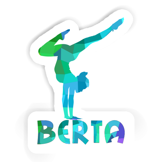 Sticker Berta Yoga Woman Laptop Image