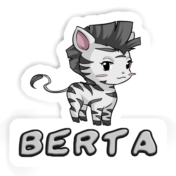 Sticker Zebra Berta Laptop Image