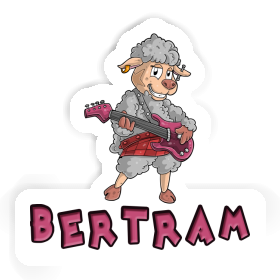 Sticker Guitarist Bertram Image
