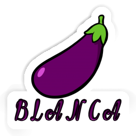 Sticker Blanca Aubergine Image