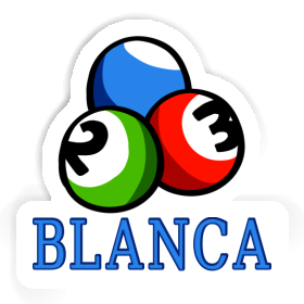 Autocollant Boule de billard Blanca Image
