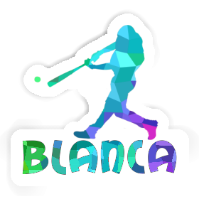 Blanca Autocollant Joueur de baseball Image