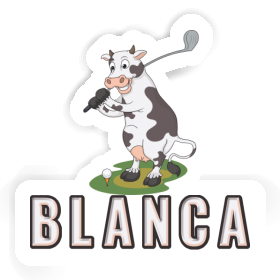 Blanca Autocollant Vache Image