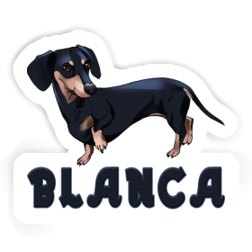 Autocollant Teckel Blanca Image